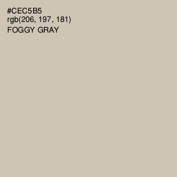 #CEC5B5 - Foggy Gray Color Image